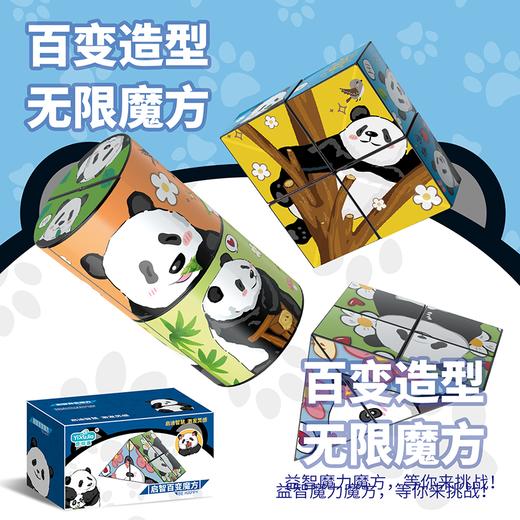 【限量款】正版熊猫3D立体百变魔方几何空间思维玩转玩具益智积木 商品图3