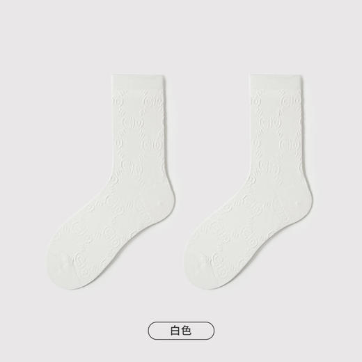 都市丽人简约系列柔柔袜中筒袜中厚款女士常规袜袜子LC3DF8 商品图7