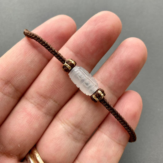 翡翠平安扣路路通手绳 商品图4