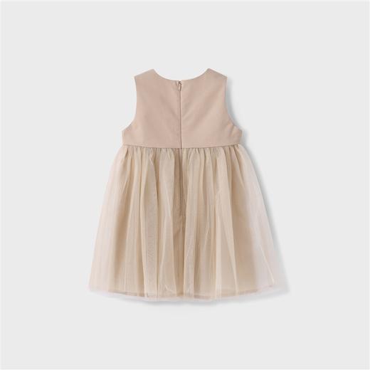 【实体店同款】女童学院风海军领网纱无袖连衣裙买即赠海军领2023年秋季新款安奈儿童装XG333527 商品图6