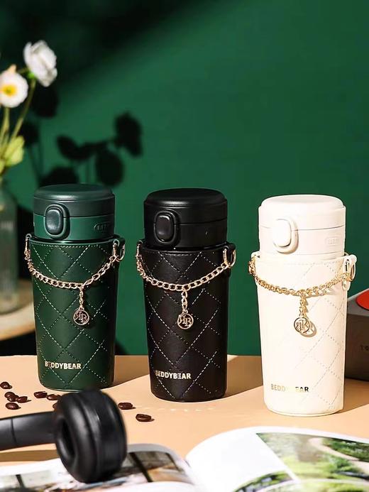 水杯杯具熊弹跳随手保温杯迪士尼联名米奇车载水杯370ML 商品图1