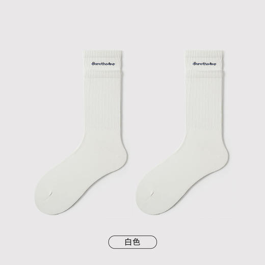 都市丽人都市锋尚简约系列精梳棉袜子中筒袜中厚款男士常规袜FC3DF4 商品图5