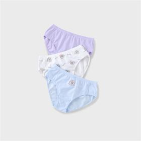 【实体店同款】女童三角底裤三件装2023春季新款安奈儿童装JG317579