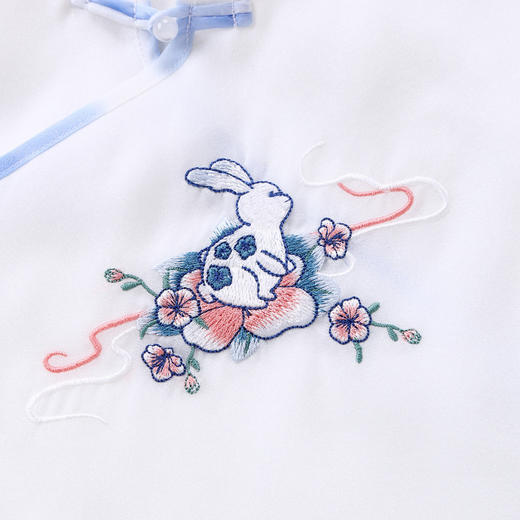 【实体店同款】【国风】女童套装夏装新款清新国风短袖两件套安奈儿童装AG321744 商品图3