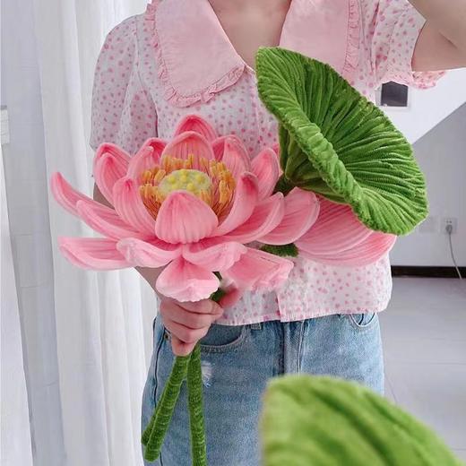 好运连连超大荷花手工diy材料包国风莲花扭扭棒仿真花花束礼物 商品图4