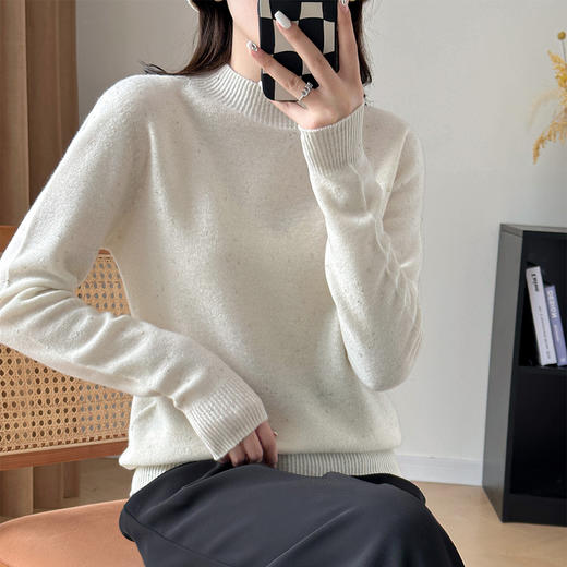 SONA AUTUMN YC00602 半高领金豆全羊毛衫 商品图0