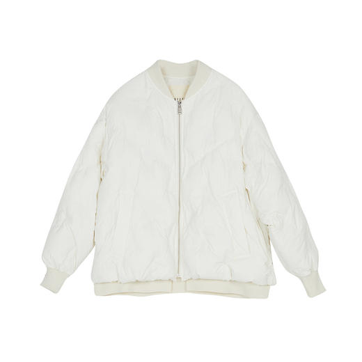 谜底短款羽绒服女2023冬季新款气质时尚绣花鸭绒棒球服239MY7304 商品图3