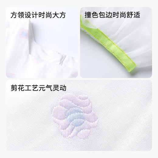 【实体店同款】女童连衣裙短袖夏新款1时髦网纱裙4岁宝宝蛋糕裙子安奈儿童装TG323085 商品图3