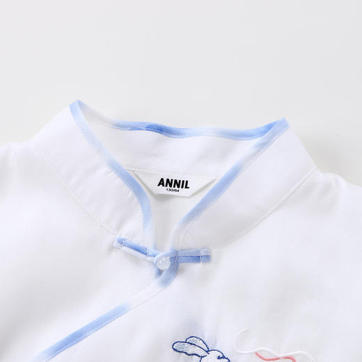 【实体店同款】【国风】女童套装夏装新款清新国风短袖两件套安奈儿童装AG321744 商品图2