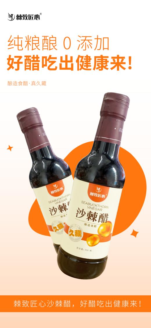 【会员专享】🔥🔥 沙棘醋首发【0添加  纯粮酿】可以放一辈子的久藏醋 一盒3瓶  🔥🔥 255ml/瓶🔥🔥 商品图1