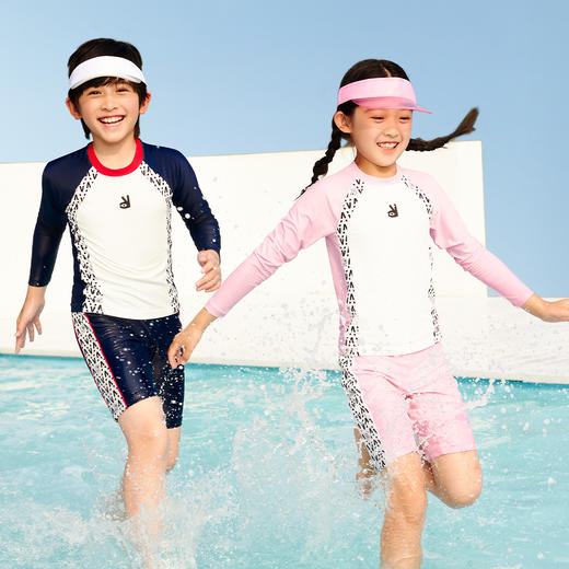 【实体店同款】男女童分体泳衣套装速干夏款安奈儿童装JM317609 商品图2