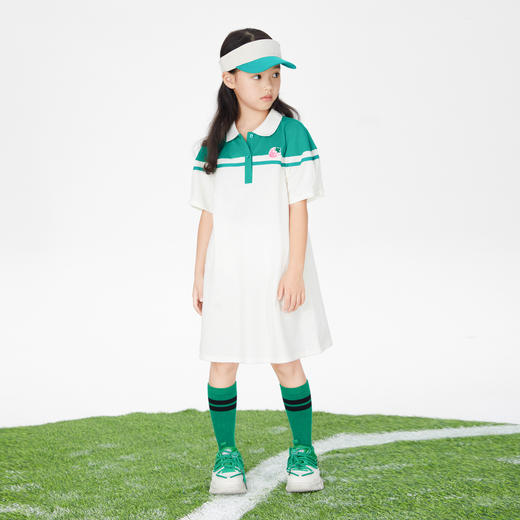 【实体店同款】女童连衣裙甜美运动夏装新款短袖裙子安奈儿童装AG323661 商品图4
