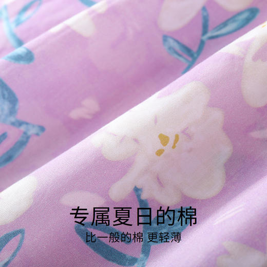 女童连衣裙纯棉夏新款泡泡袖甜美碎花收腰A字裙子安奈儿童装EG323177 商品图3