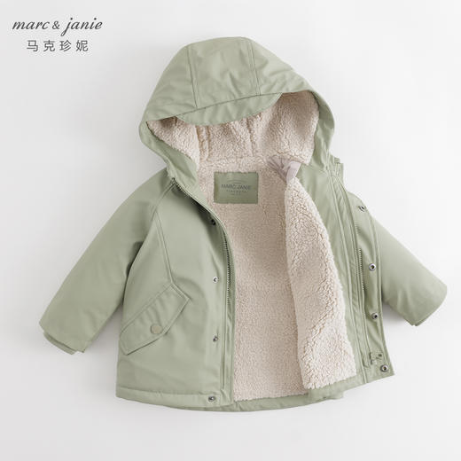 【防泼水】马克珍妮冬装新款 男童户外出行加绒外套231216 商品图3