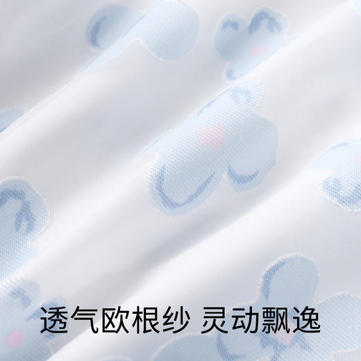 女童网纱上衣翻领短袖夏新款薄款缕空透气女孩衬衫安奈儿童装EG321161 商品图3