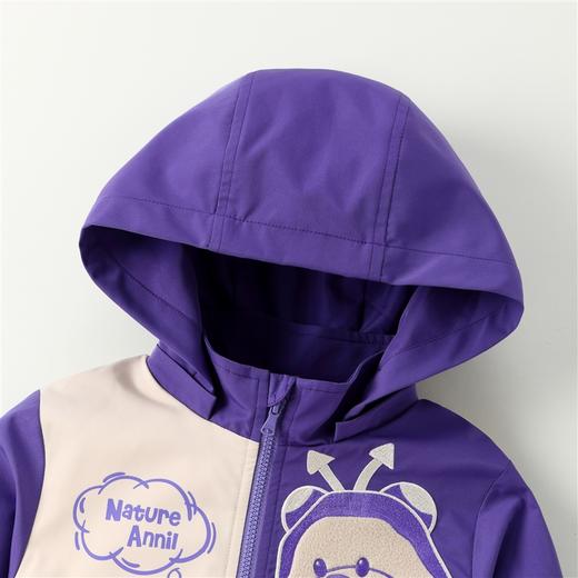 【实体店同款】男童潮流撞色可拆卸帽子夹克外套2023年秋季新款安奈儿童装XB335511 商品图5