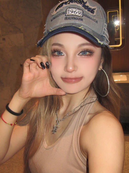 【中直径】Kumicon--蓝纹波曼-14.2mm【月抛 0-800度 无525/575】 商品图10