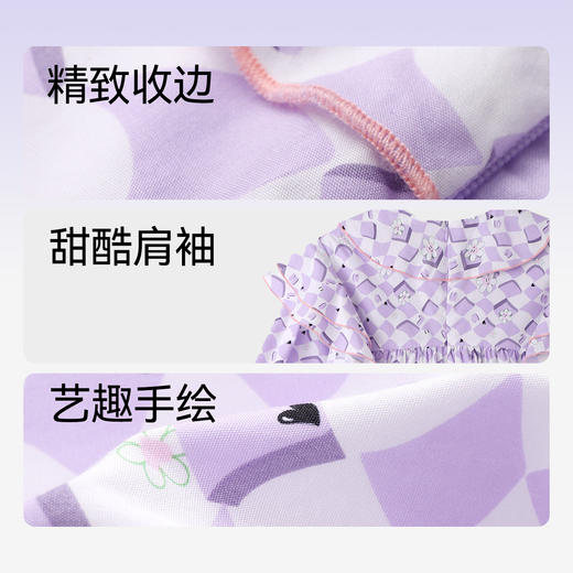 女童连衣裙洋气长袖小女孩裙子秋季新款宝宝可爱中长裙安奈儿童装TG313064 商品图3