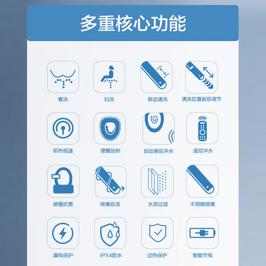 松下(panasonic)即热大小冲智能马桶H69 商品图2