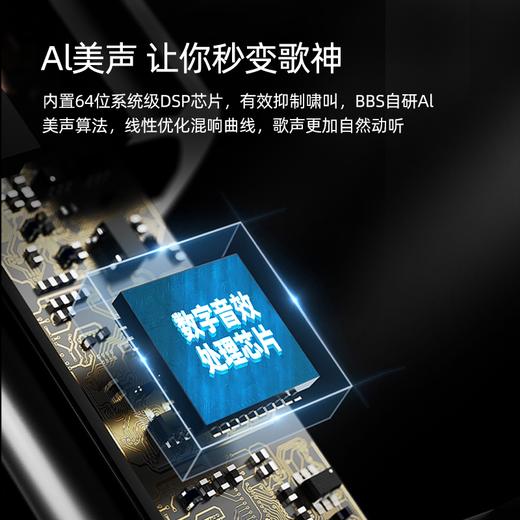【橙标系列】BBS KC6汽车内K歌无线话筒FM车载无线麦克风声卡专用通用卡拉ok 商品图1
