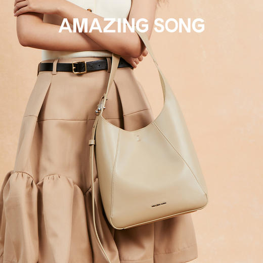 Amazing Song乙颂 显眼包大号秋冬新款时尚OL通勤大容量托特单肩包包女 商品图1
