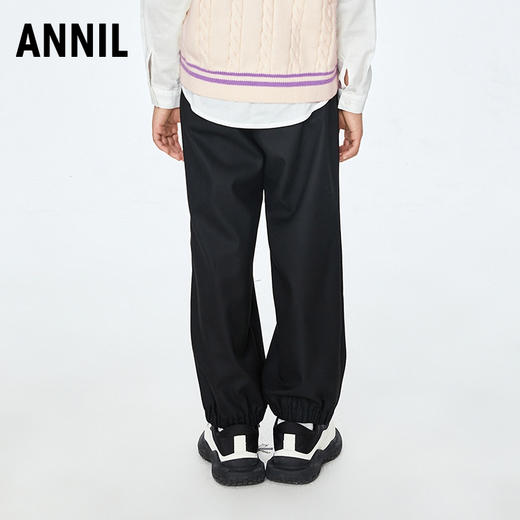 【实体店同款】女童时尚学院风西装束脚裤单裤2023年秋季新款安奈儿童装AG336656 商品图3