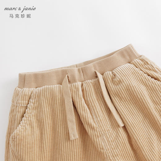 【加绒】马克珍妮秋装新款男童保暖灯芯绒束脚裤 儿童裤子231973 商品图3