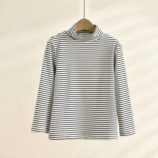 买一送一【秋季必备，潮流不掉队】独特设计，时尚百搭！舒适面料，儿童专属，秋季新款，热卖推荐，高领条纹，修身显瘦，让孩子时尚靓丽！ 商品图3