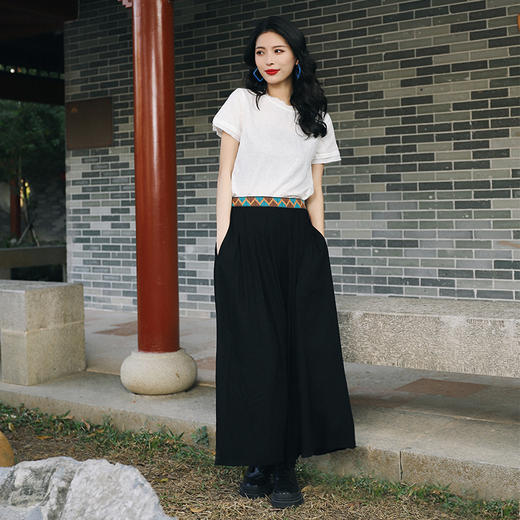 踏浪棉麻阔腿裤 | 舒适透气 | 现货加急发 商品图3