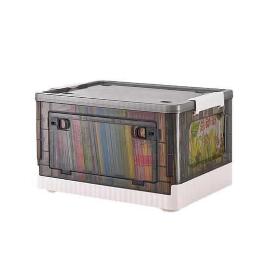 「四款尺寸！两色可选」搬家大号收纳箱可侧开门衣物整理玩具收纳防尘带滑轮塑料折叠箱 商品图3