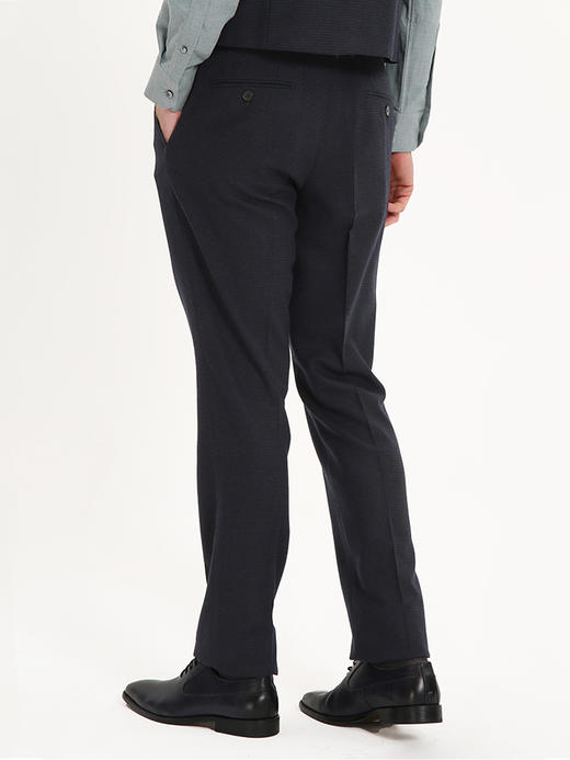 callisto藏青弹力绒感全绵羊毛西裤 FSBWP072C NA 商品图2