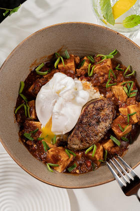 鹅肝麻婆豆腐饭（辣🌶️🌶️）