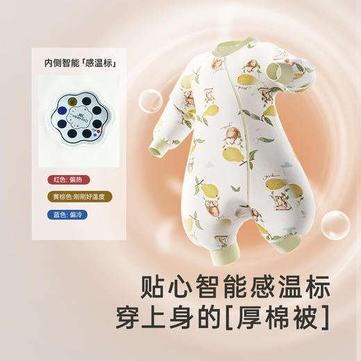 英氏【乳木果】儿童睡袋5A抑菌纯棉分腿睡袋秋冬保暖防踢被 商品图4