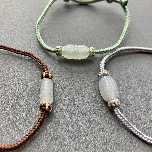 翡翠平安扣路路通手绳 商品图14