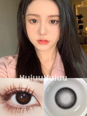 【月抛中直径】GURUUCON-咕咕黑-14.2mm【月抛 0-800度 无525/575】