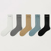 都市丽人都市锋尚简约系列精梳棉袜子中筒袜中厚款男士常规袜FC3DF4 商品缩略图1
