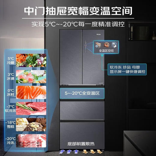 海尔/冰箱/BCD-423WLHMD14SAU1 商品图0