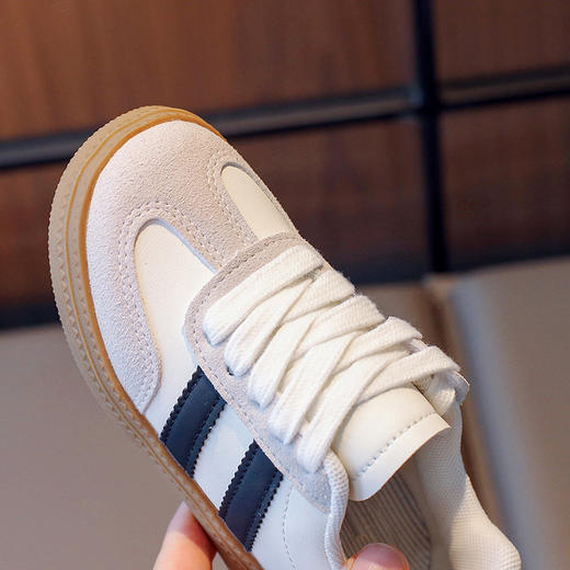 「四款配色」儿童德训鞋2023新款春秋男童休闲板鞋复古女童装运动鞋中大童ins潮 商品图2