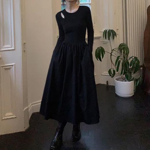 裁缝学苑AQ206长袖镂空针织连衣裙纸样女收腰显瘦长裙子服装裁剪 商品图2