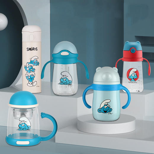 杯具熊蓝精灵儿童保温杯  BJX 商品图0