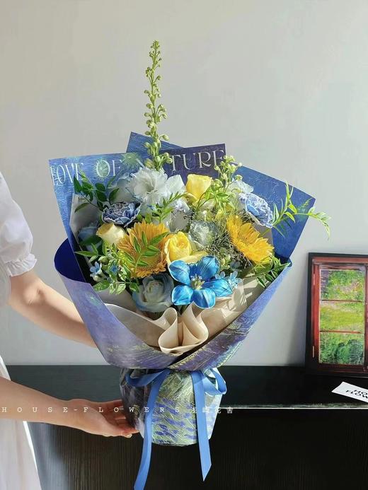 油画氛围系列星空/向日葵-10张 53*37cm 商品图5