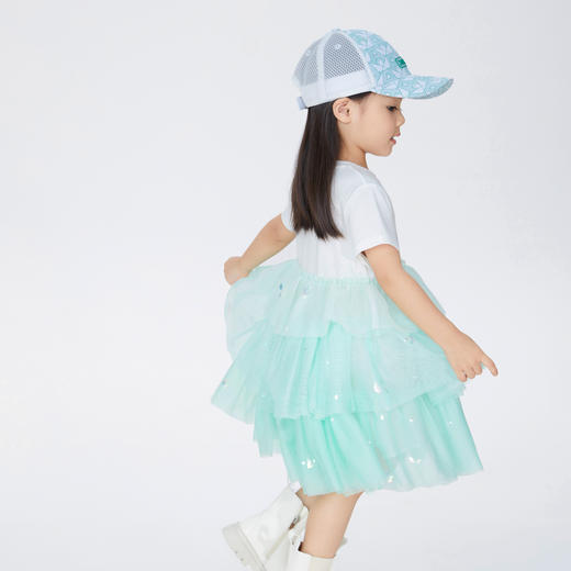 【实体店同款】女童连衣裙夏装新款宝宝网纱蛋糕裙子安奈儿童装XG323596 商品图1