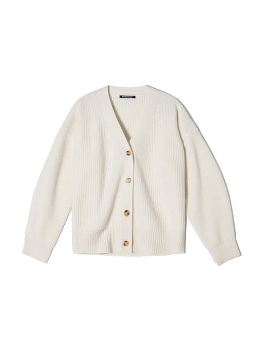 322工房100纯羊绒针织开衫保暖新款秋冬V领宽松长袖打花外套毛衣 商品图4