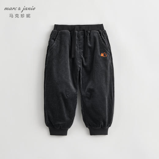 【加绒】马克珍妮秋装新款男童保暖灯芯绒束脚裤 儿童裤子231973 商品图2