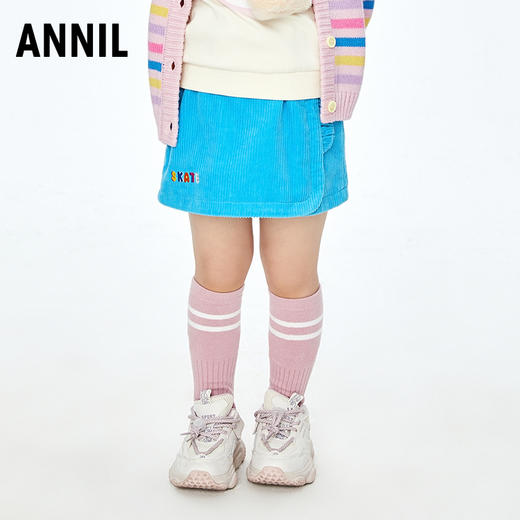【实体店同款】女童全腰半身裙2023年秋季新款安奈儿童装XG333534 商品图2