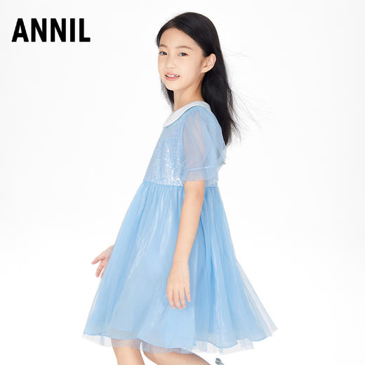 【实体店同款】女童礼服裙新款洋气生日公主裙演出服安奈儿童装AG323650 商品图1