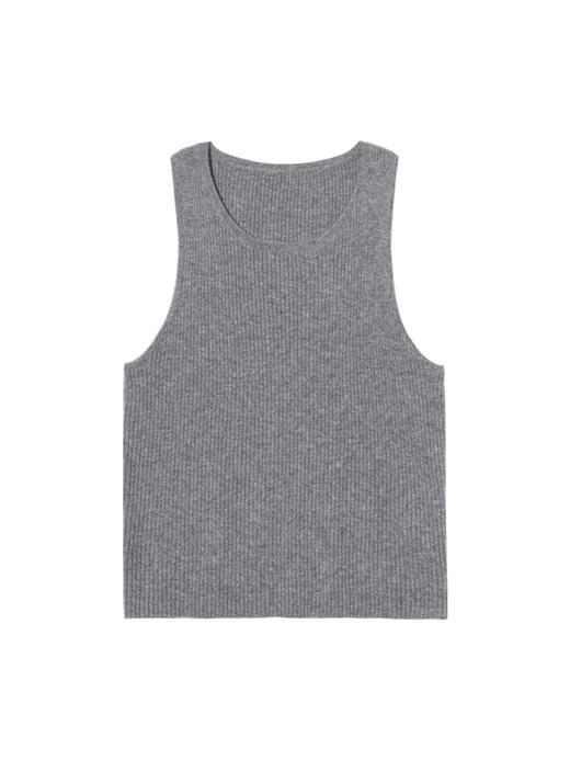 3322工房暖阳打底背心纯色秋冬新款纯山羊绒无袖圆领针织马甲女 商品图4