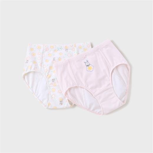 【实体店同款】女童内裤三角裤秋款生理短裤小女孩弹力底裤两件装安奈儿童装JG317578 商品图0