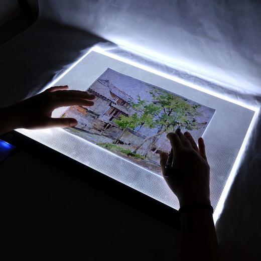 A5A4A3A2拷贝台素描透光板书法临摹台练字可调光动漫线稿图绘画板 商品图7