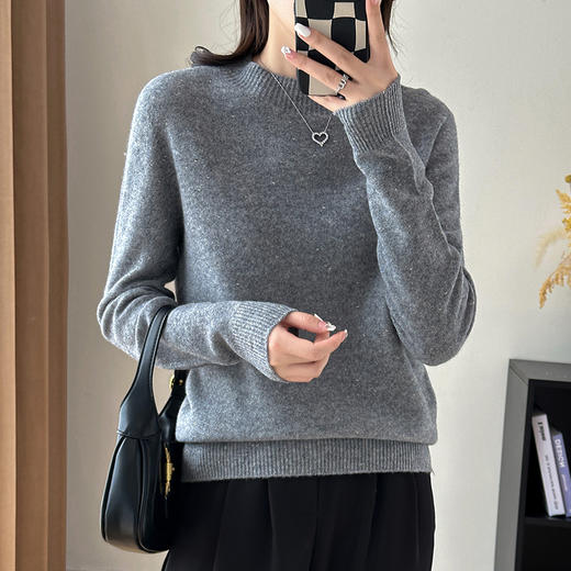 SONA AUTUMN YC00602 半高领金豆全羊毛衫 商品图3